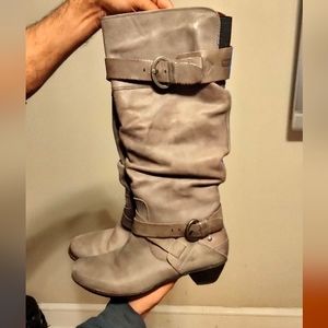 PIKOLINOS GREY KNEE HIGH BOOTS